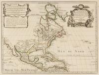 (MAP) DELISLE, GUILLAUME. L'Amerique Septentrionale. Paris, [1708] Engraved map w/hand-coloring. First map to show the Sargossa Sea.