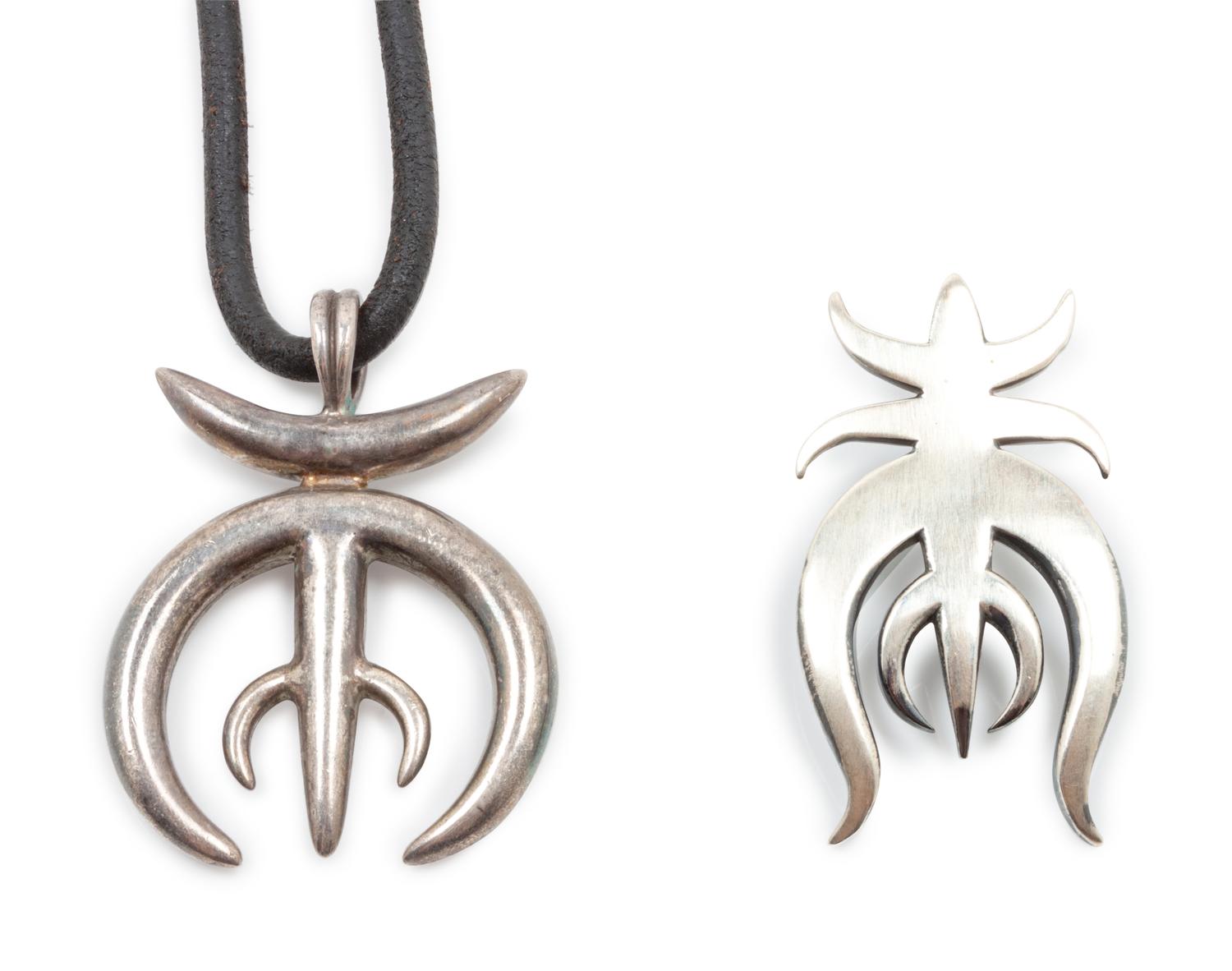 Two sterling silver najas