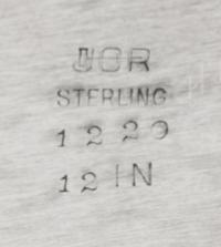An American Silver Presentation Plate, Julius Olaf Randahl, Chicago, Early 20th Century, centered with the engraved inscription Alleghe