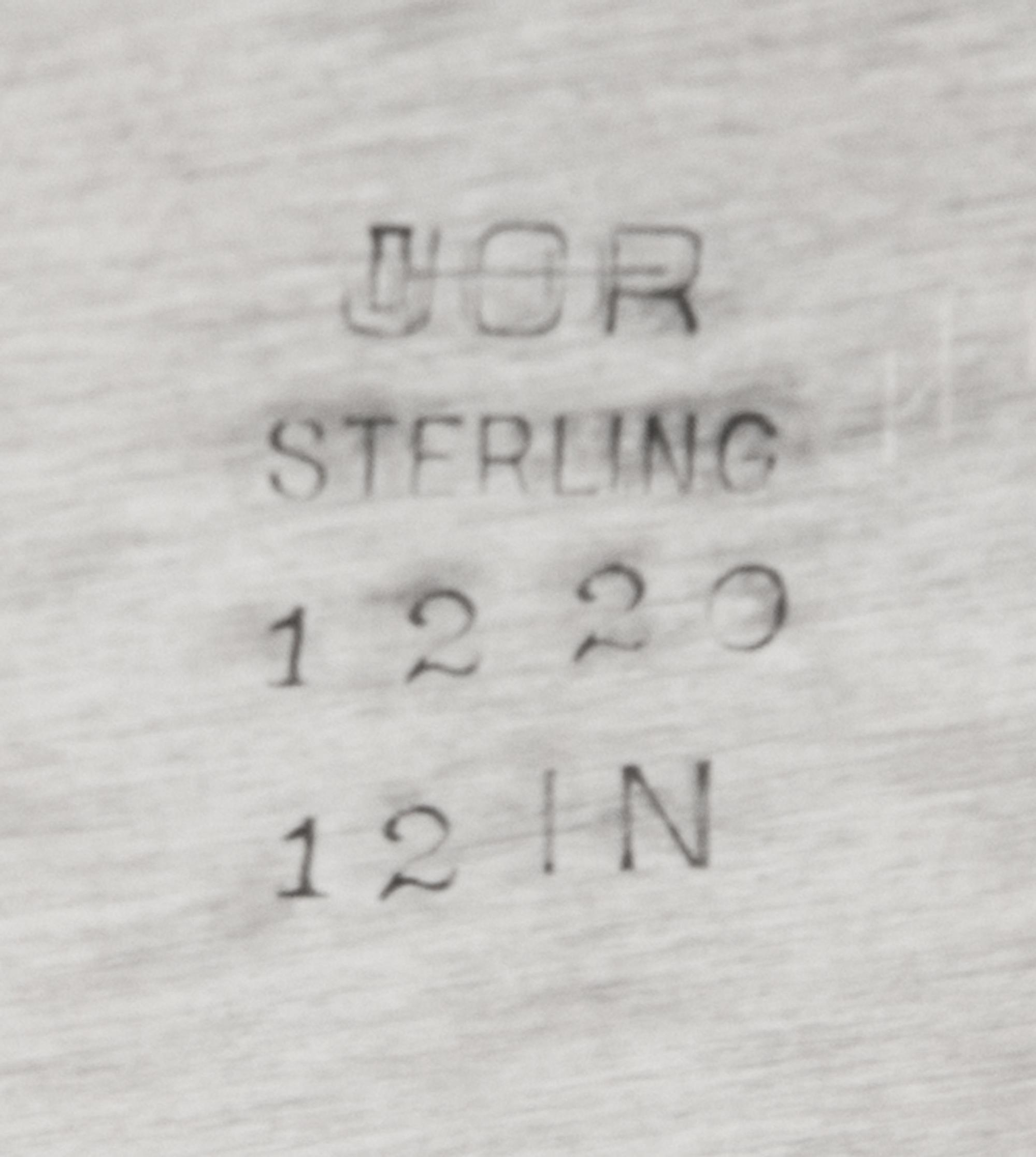 An American Silver Presentation Plate, Julius Olaf Randahl, Chicago, Early 20th Century, centered with the engraved inscription Alleghe