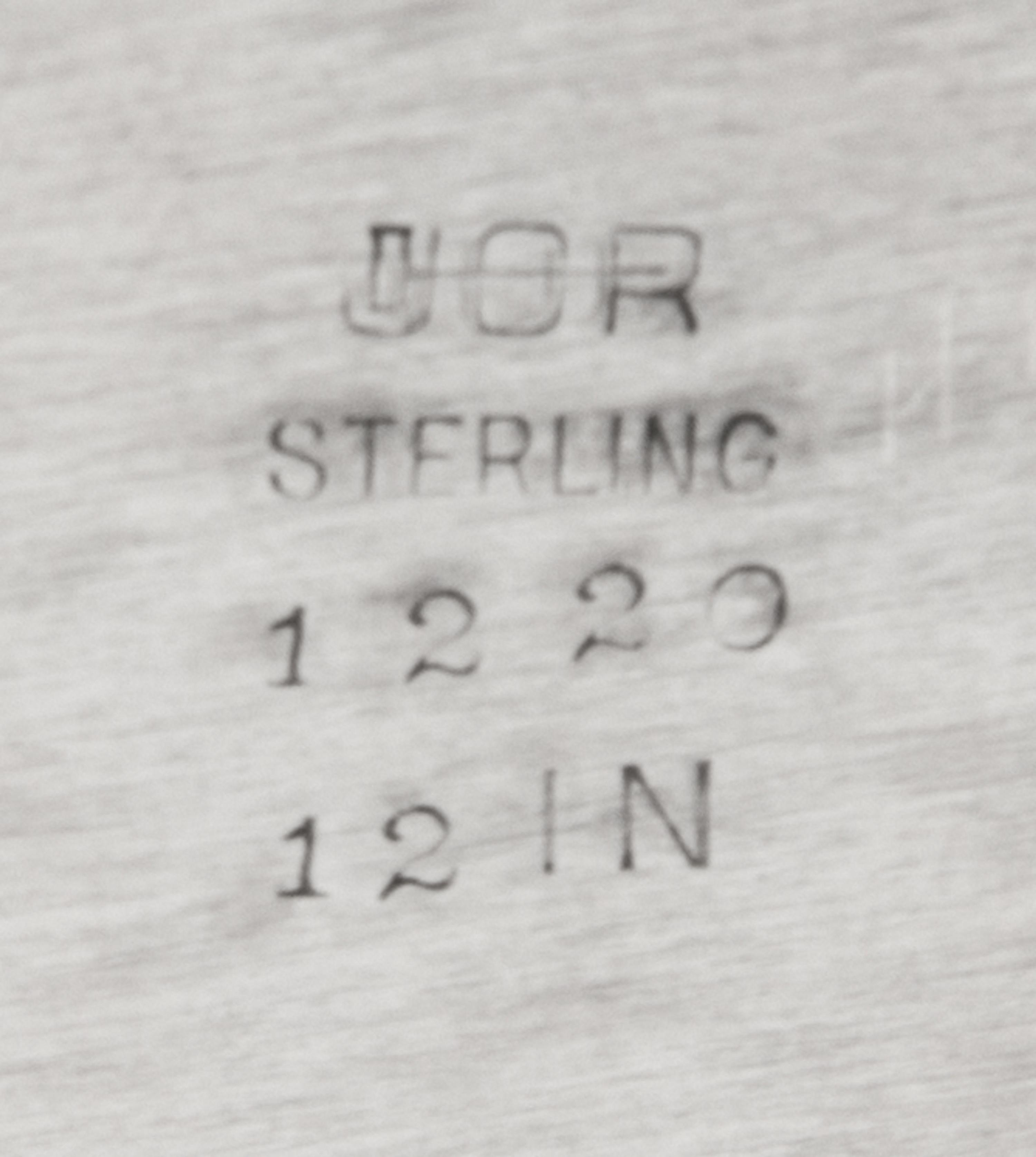 An American Silver Presentation Plate, Julius Olaf Randahl, Chicago, Early 20th Century, centered with the engraved inscription Alleghe