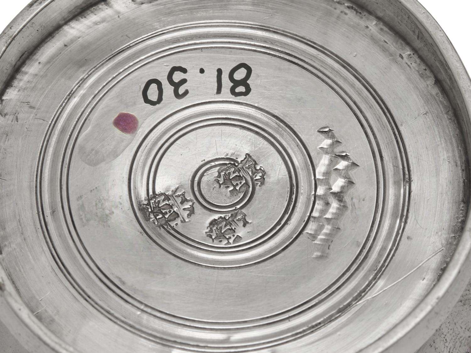 An Italian Silver Standish or Inkstand