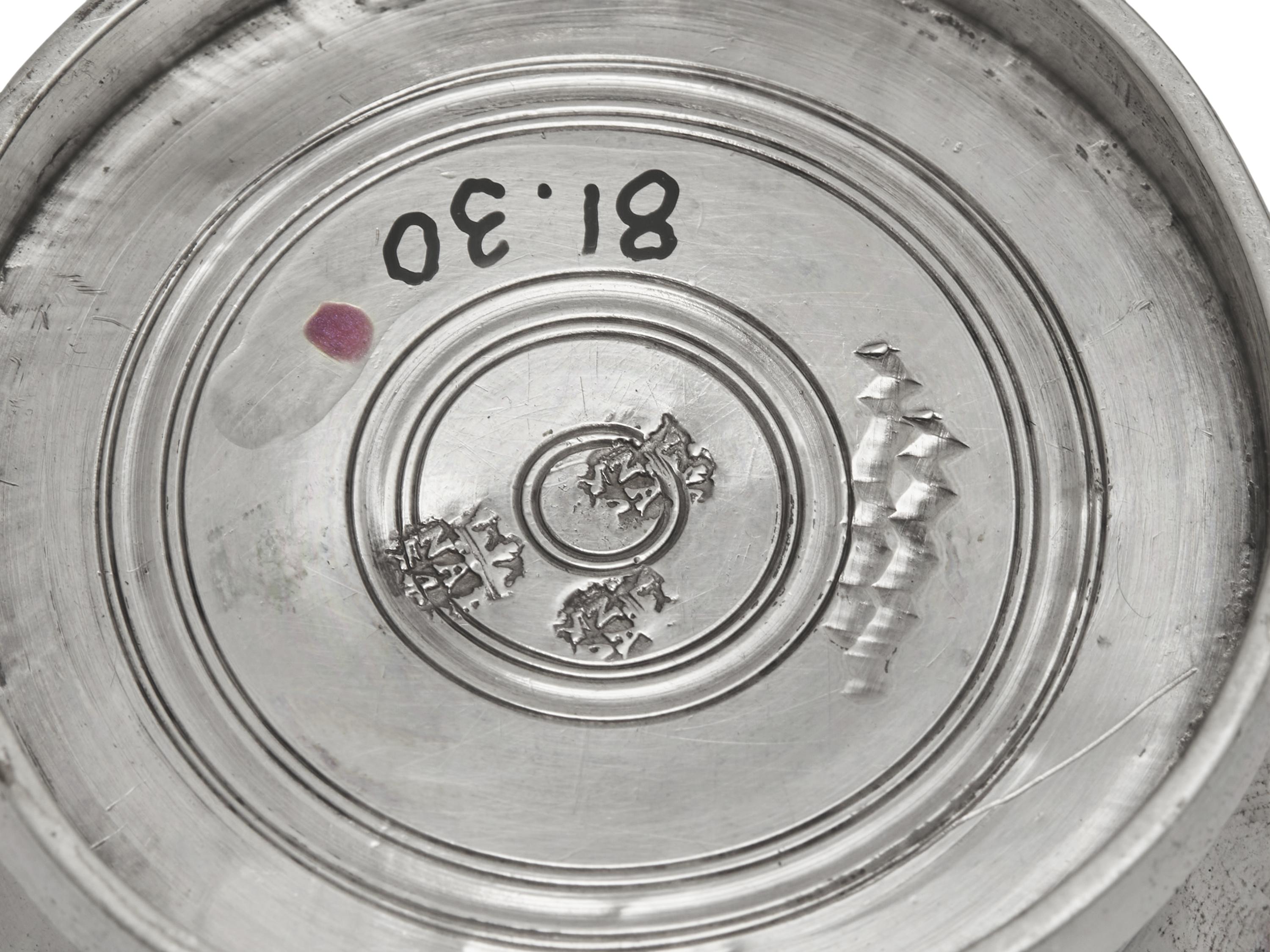 An Italian Silver Standish or Inkstand