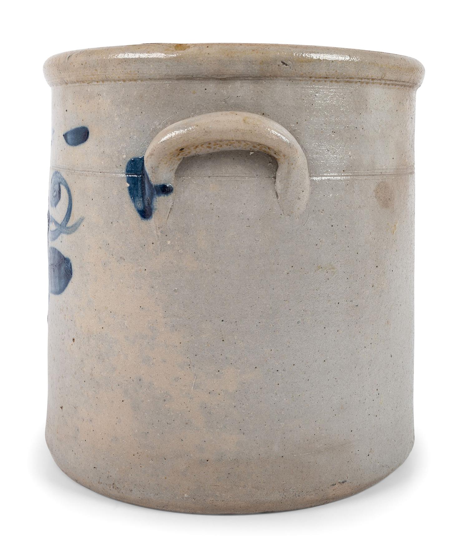 A Cobalt-Decorated Ohio Stoneware Crock