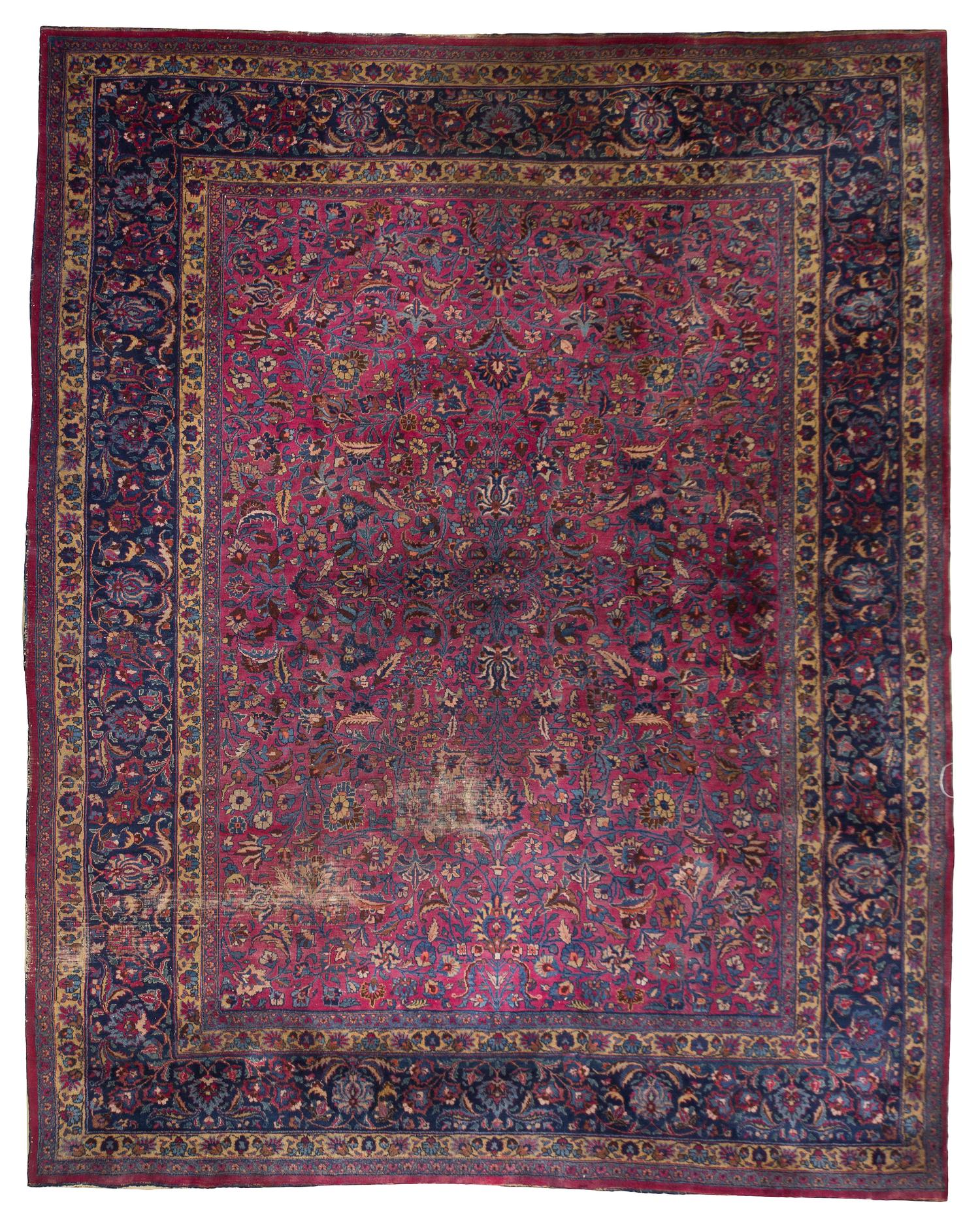A Sarouk Wool Rug, 11 feet 6 inches x 10 feet.