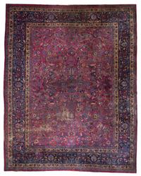 A Sarouk Wool Rug, 11 feet 6 inches x 10 feet.
