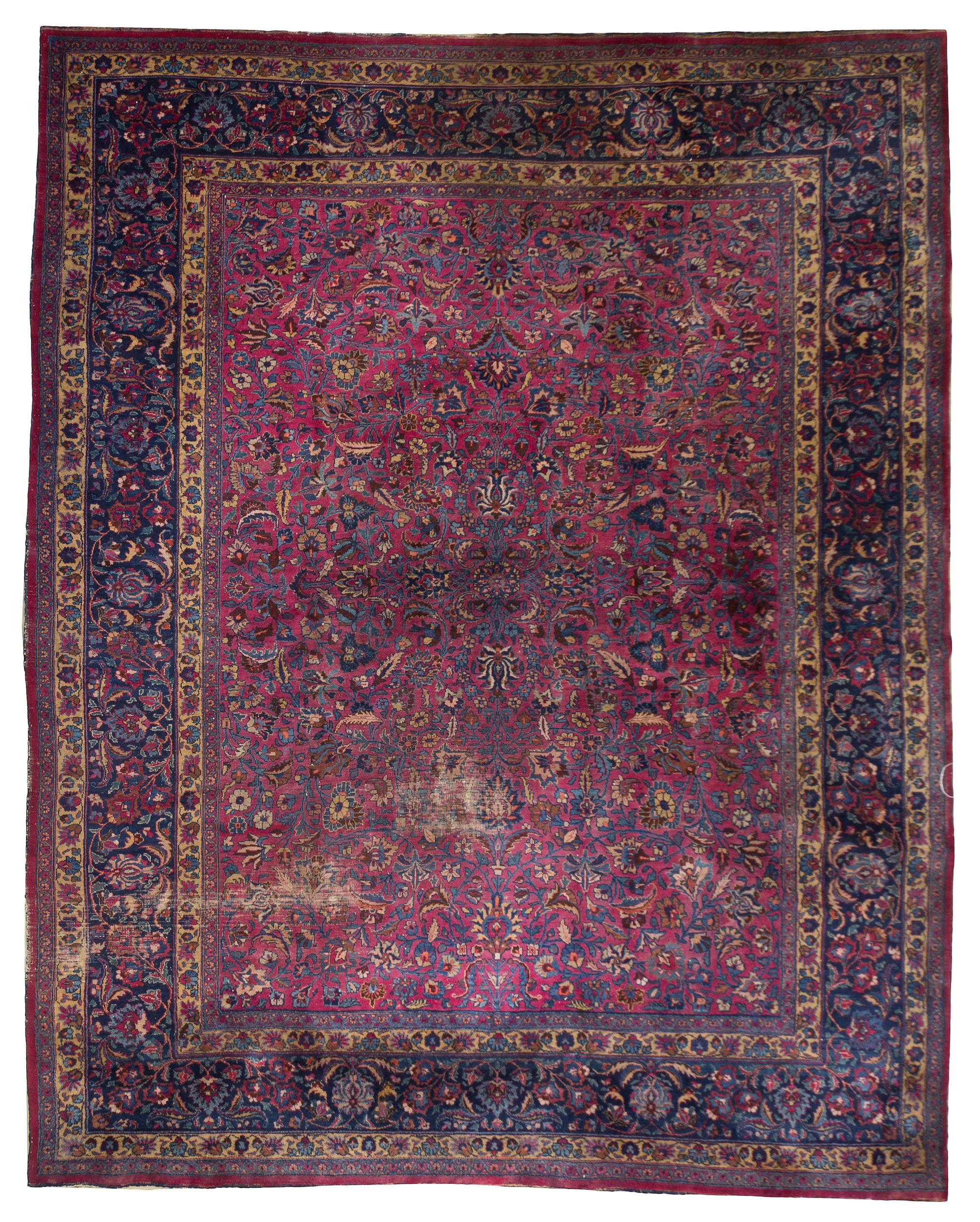 A Sarouk Wool Rug, 11 feet 6 inches x 10 feet.