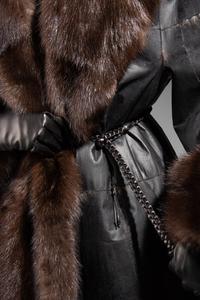 Ralph Rucci Pieced Sable Coat with a Smoothed and Blackened Suede Exterior, 2014