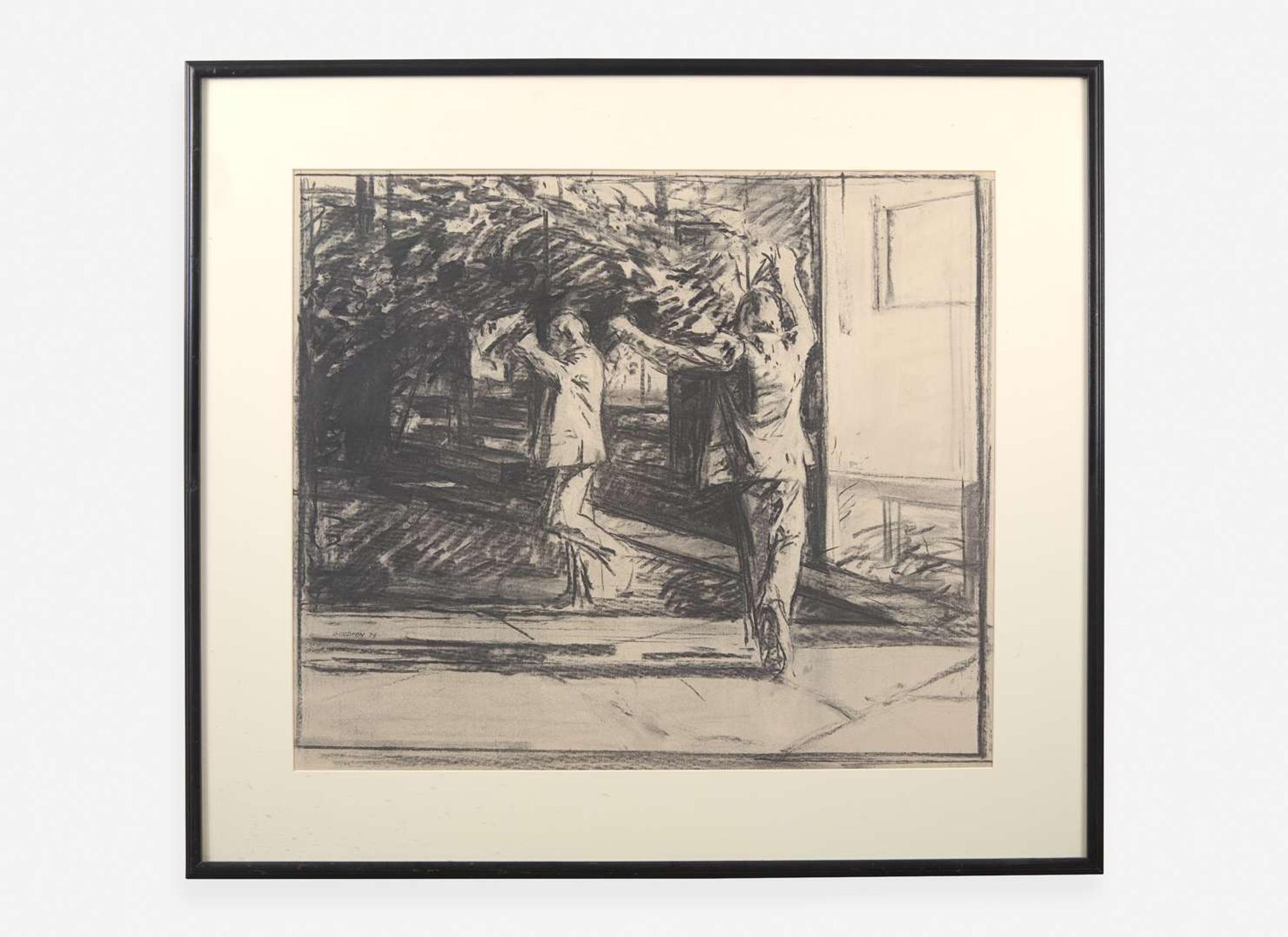 Sidney Goodman (American, 1936–2013) - Two Kids Playing