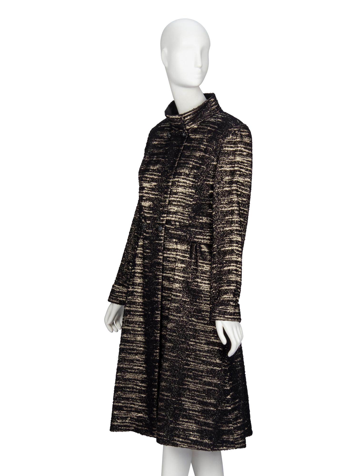 Carolina Herrera, Lamé Tweed Dress Ensemble