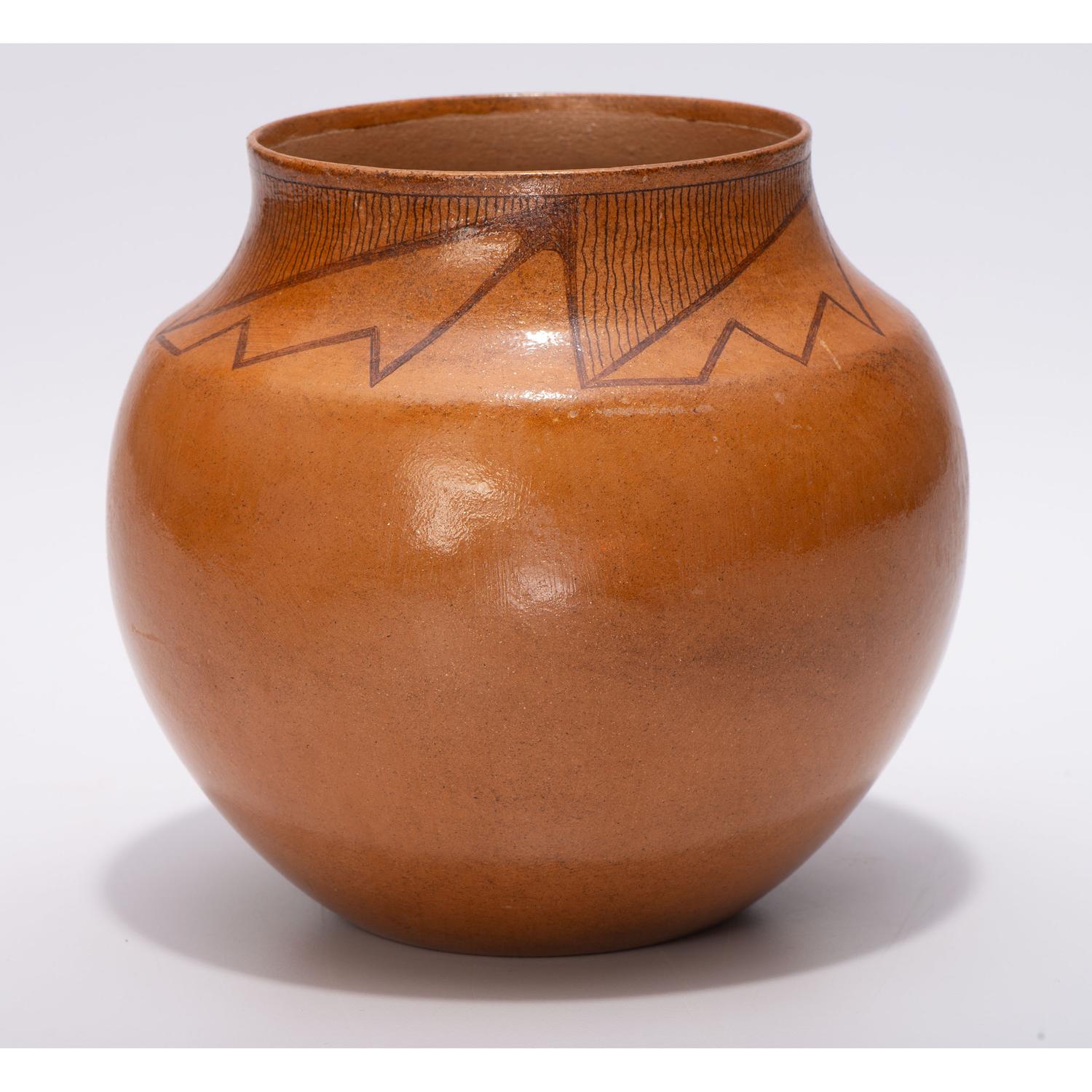 Painted Micaceous Pottery Jar