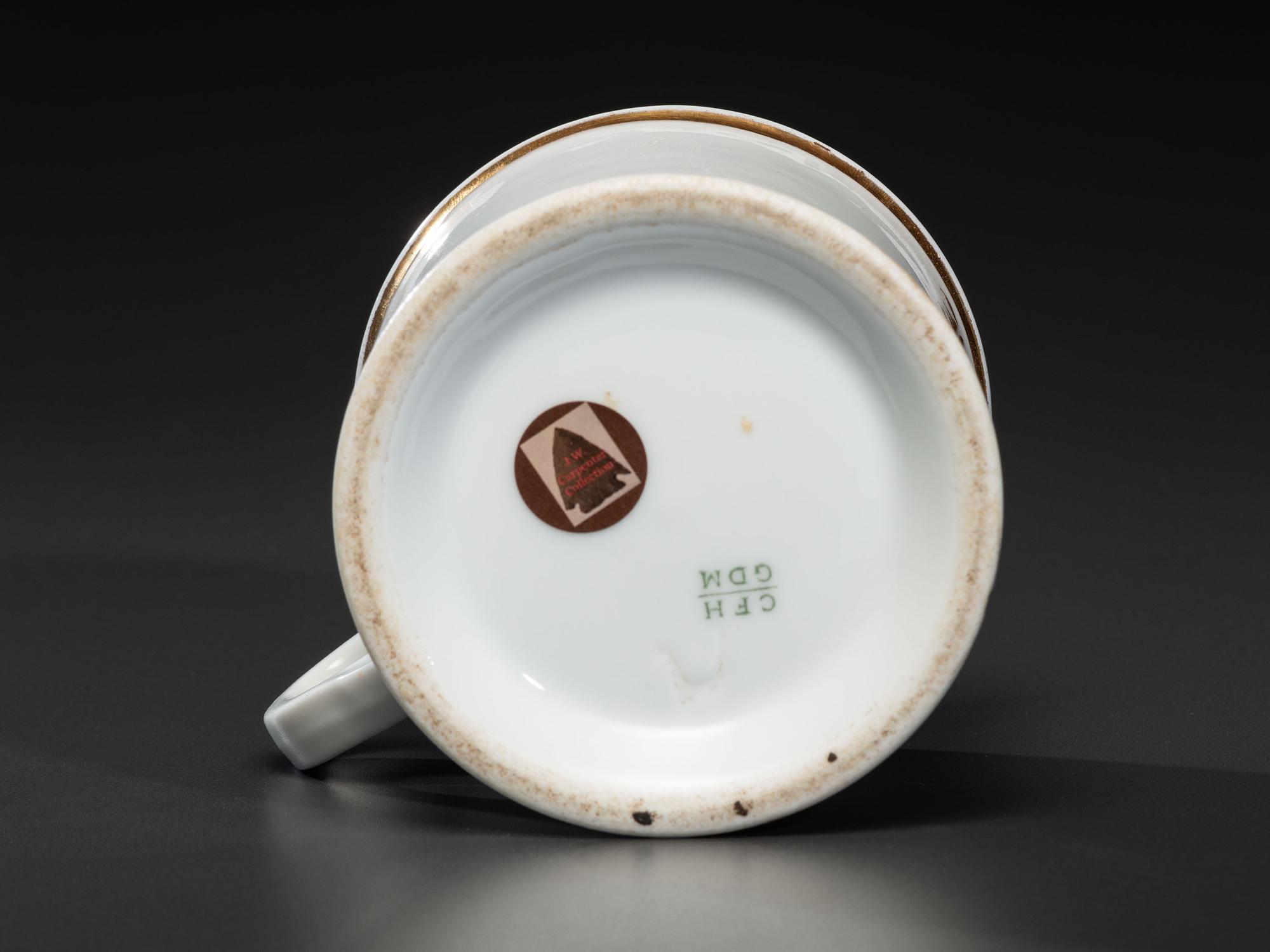 A Foundry Worker's Porcelain Occupational Shaving Mug