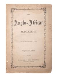 [SLAVERY & ABOLITION]. The Anglo-African Magazine . 2 issues (incomplete run). New York: Thomas Hamilton, 1859.