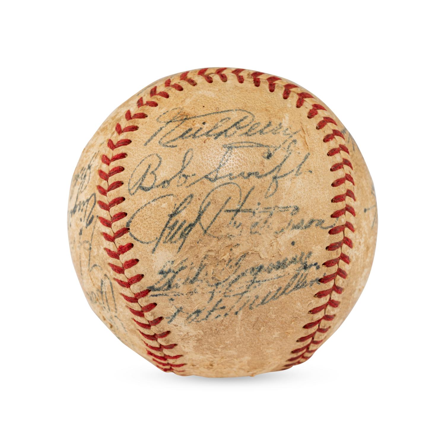 A 1947 Detroit Tigers Team Signed Autograph Baseball
