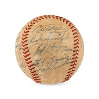 A 1947 Detroit Tigers Team Signed Autograph Baseball