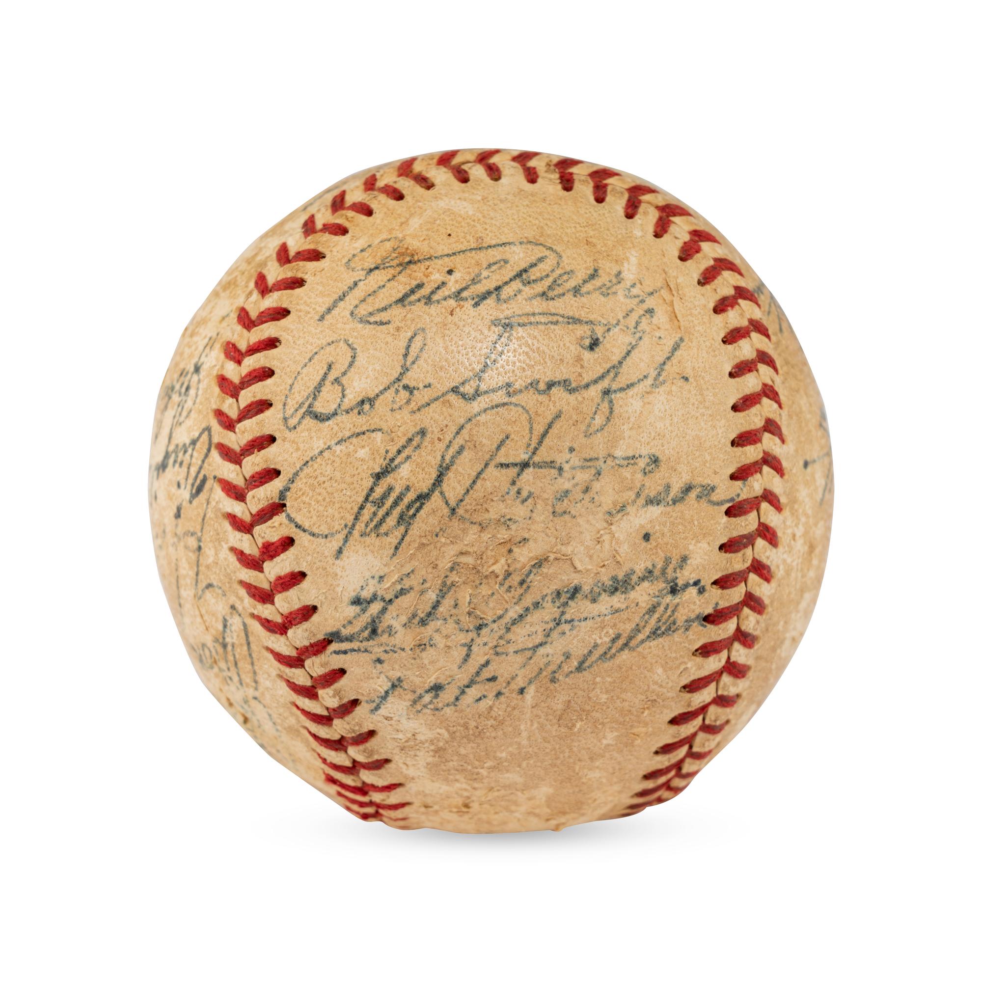 A 1947 Detroit Tigers Team Signed Autograph Baseball