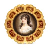 A Vienna Style Porcelain Cabinet Plate