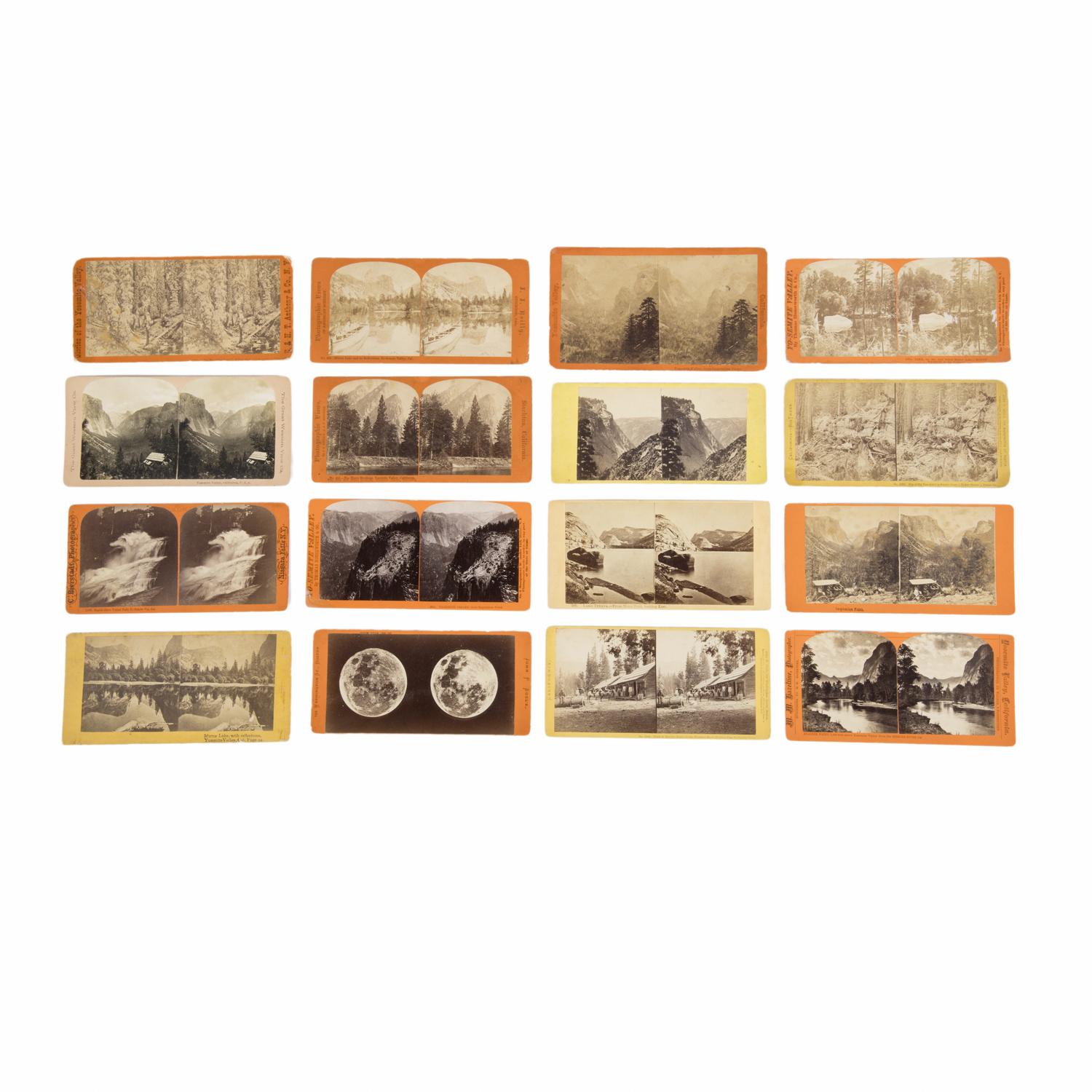 [Yosemite]. A large group of stereoviews of the Yosemite Valley.
