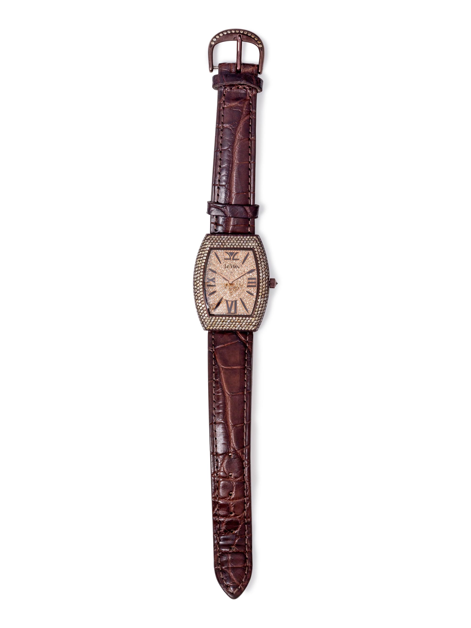 A Limited Edition Stainless Steel and Colored Diamond Wristwatch, Levian,
