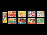 A Group of 30 Assorted 1950s and 1960s Baseball Cards (Including Ernie Banks and Willie Mays),