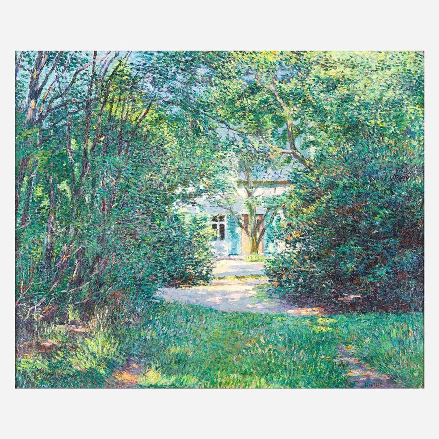 Wilson Henry Irvine (American, 1869–1936) Cottage Nestled in the Woods