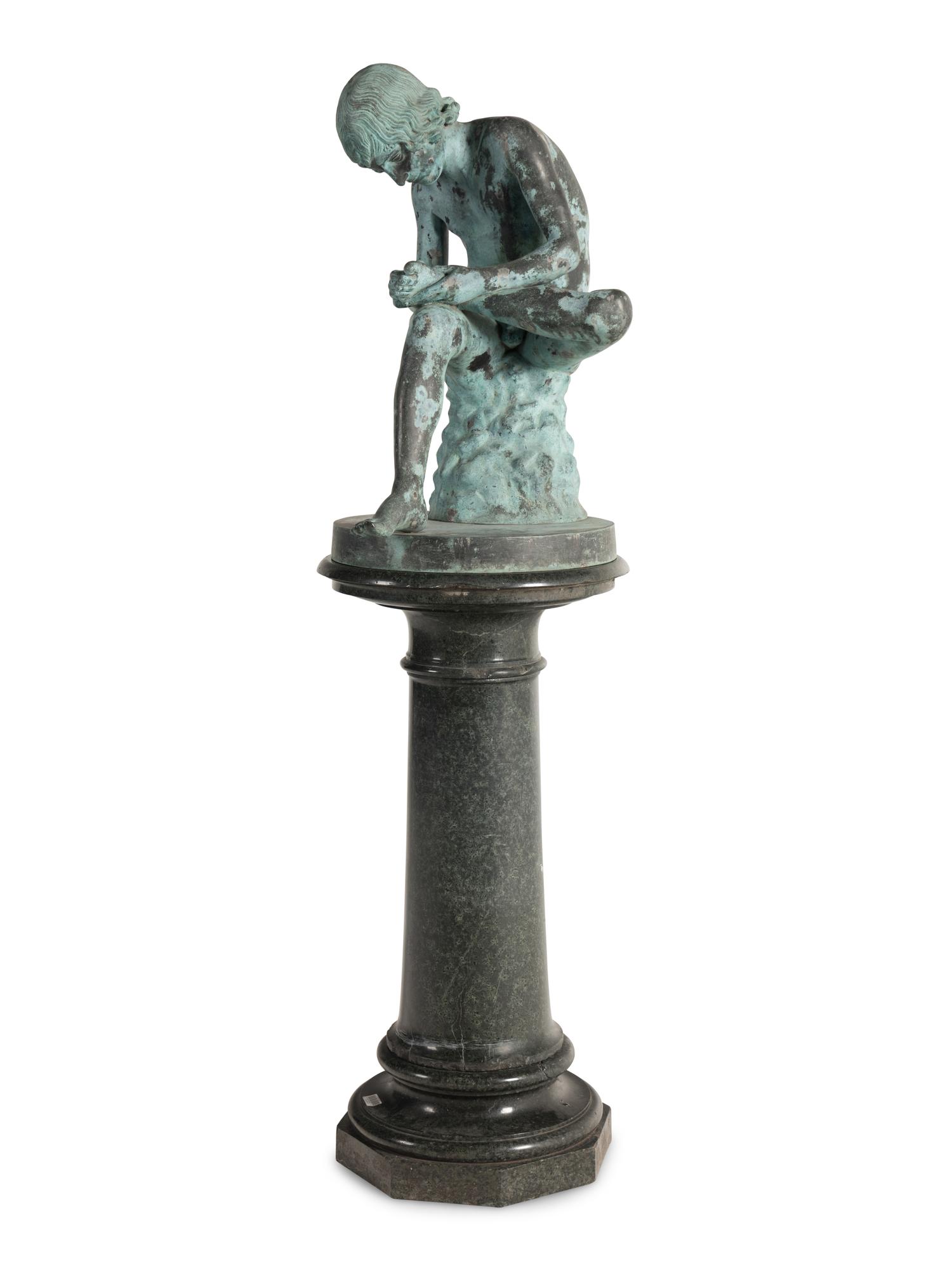 An Italian Bronze Model of Spinario