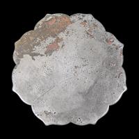 A Small Chinese Silvered Bronze Mirror, Tang Dynasty 唐代 葵花鏡