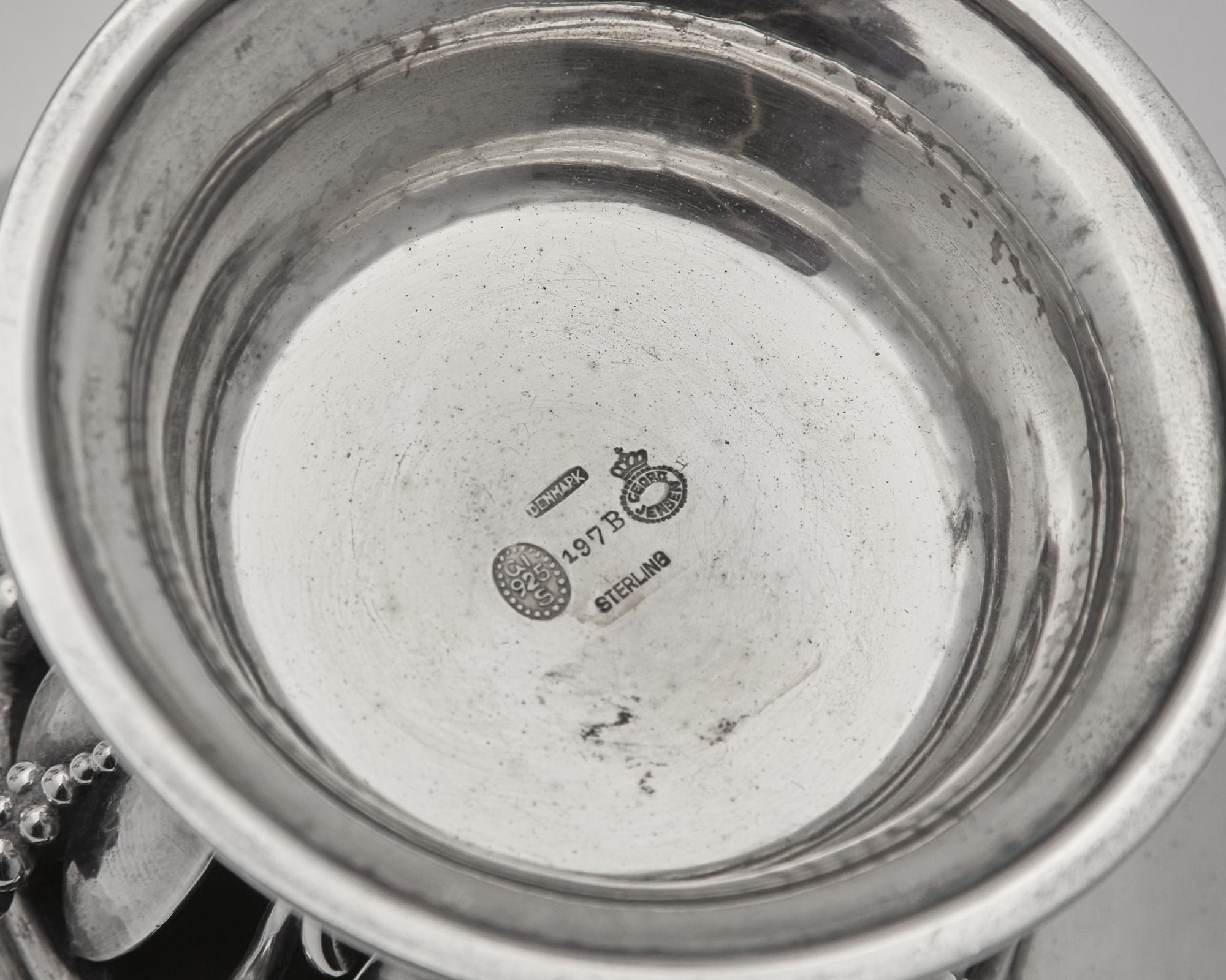 A Set of Three Georg Jensen Silver Bowls