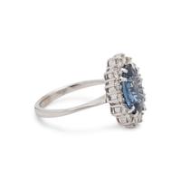 SAPPHIRE AND DIAMOND RING