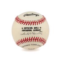 A Hank Aaron, Warren Spahn and Eddie Mathews Braves Hall of Famers Signed Autograph Baseball (Beckett Authentication Services)