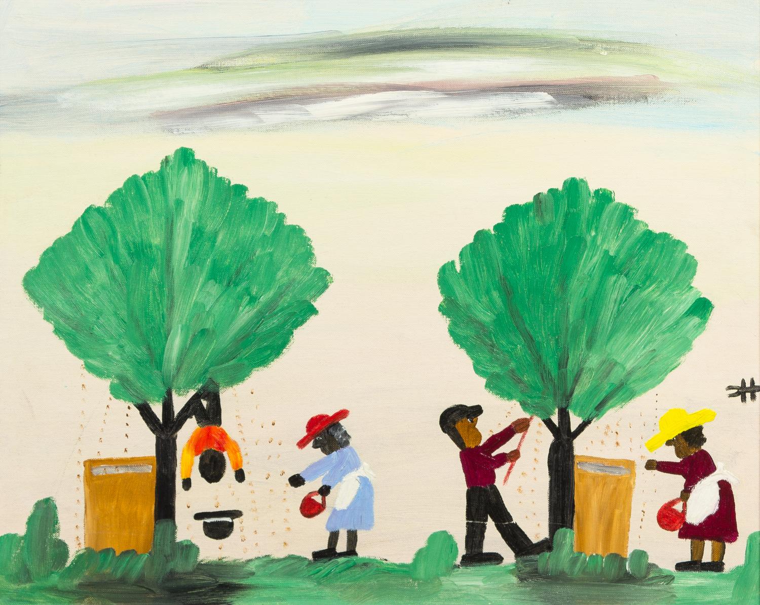 Clementine Hunter, (American, 1886-1988), Untitled (Gardening)