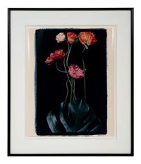 Three Poppies One and Spectrum of Five Poppies One (Pair of Works)