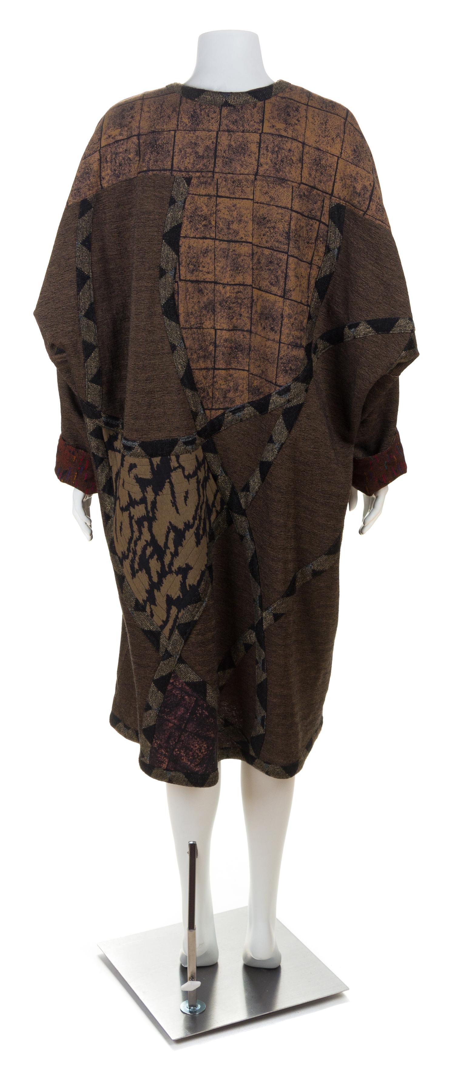 A Koos Brown Patchwork Coat, No size.