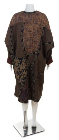 A Koos Brown Patchwork Coat, No size.