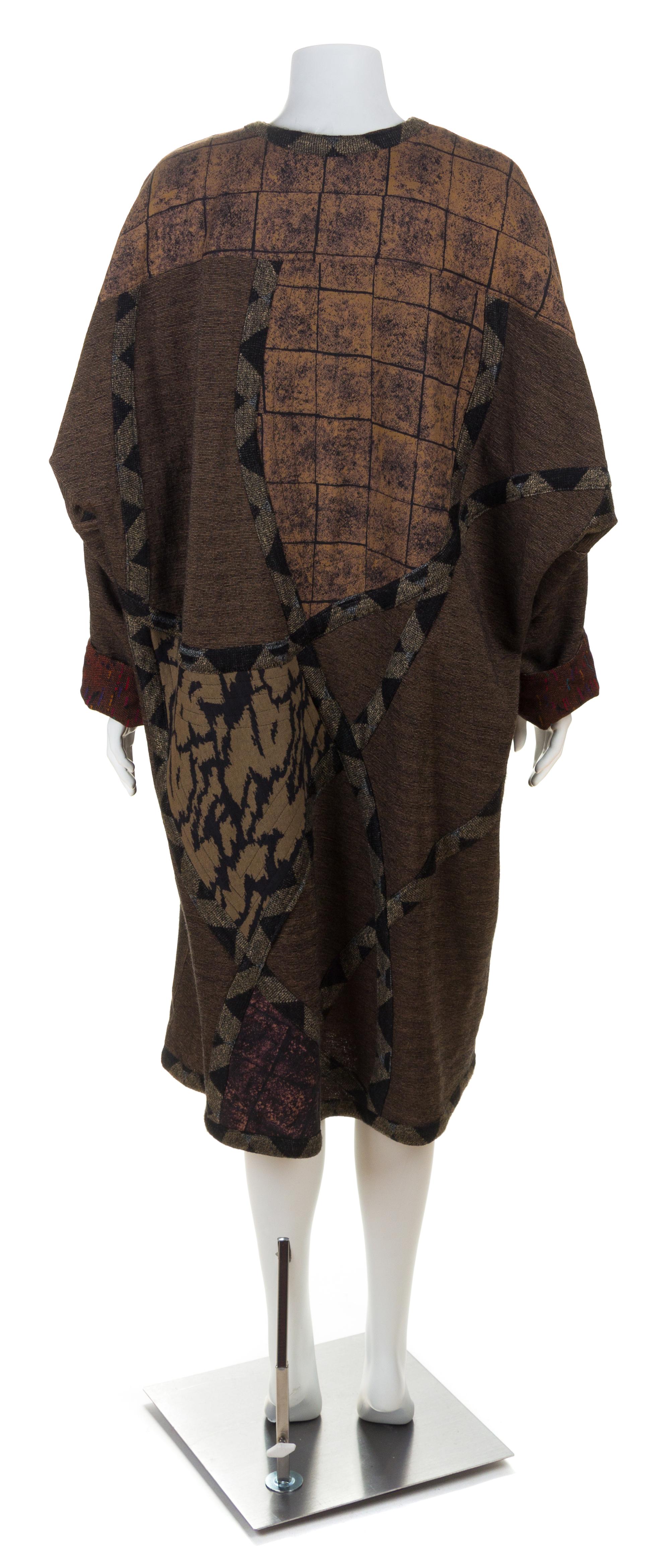 A Koos Brown Patchwork Coat, No size.