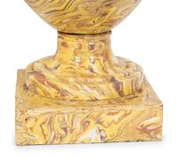 A Pair of Italian Glazed Ceramic Aptware Urns