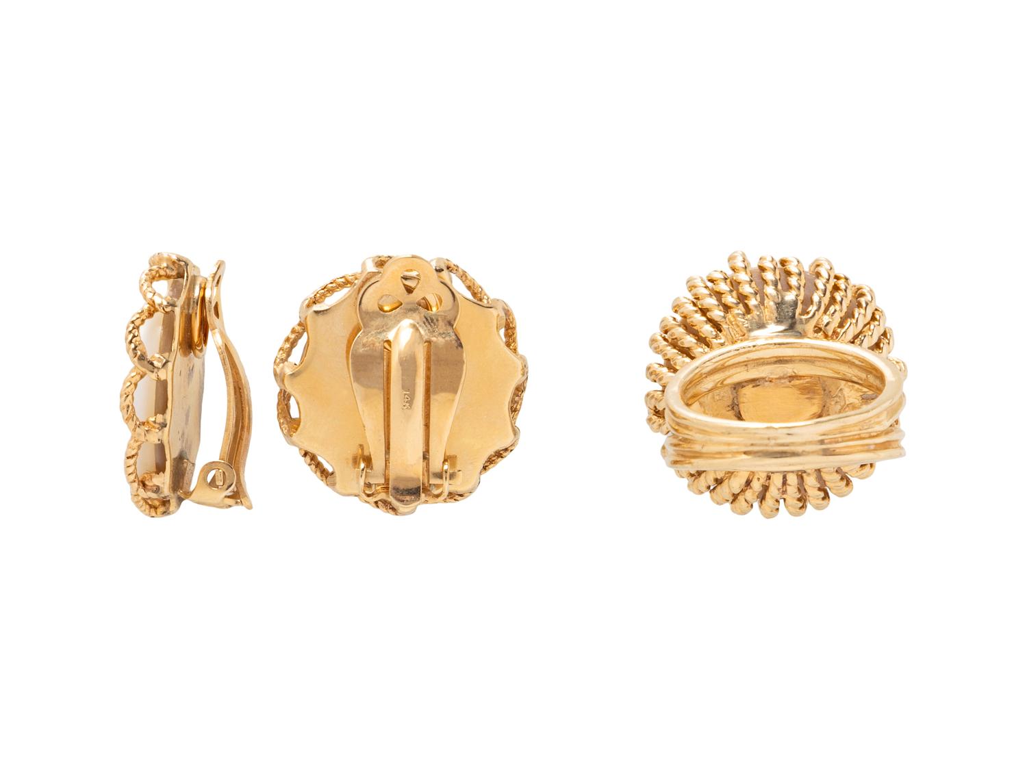 COLLECTION OF YELLOW GOLD AND MABÉ CULTURED PEARL JEWELRY