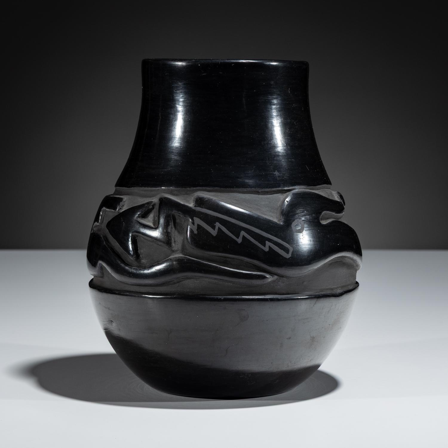 Blackware Pottery Jar