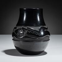 Blackware Pottery Jar