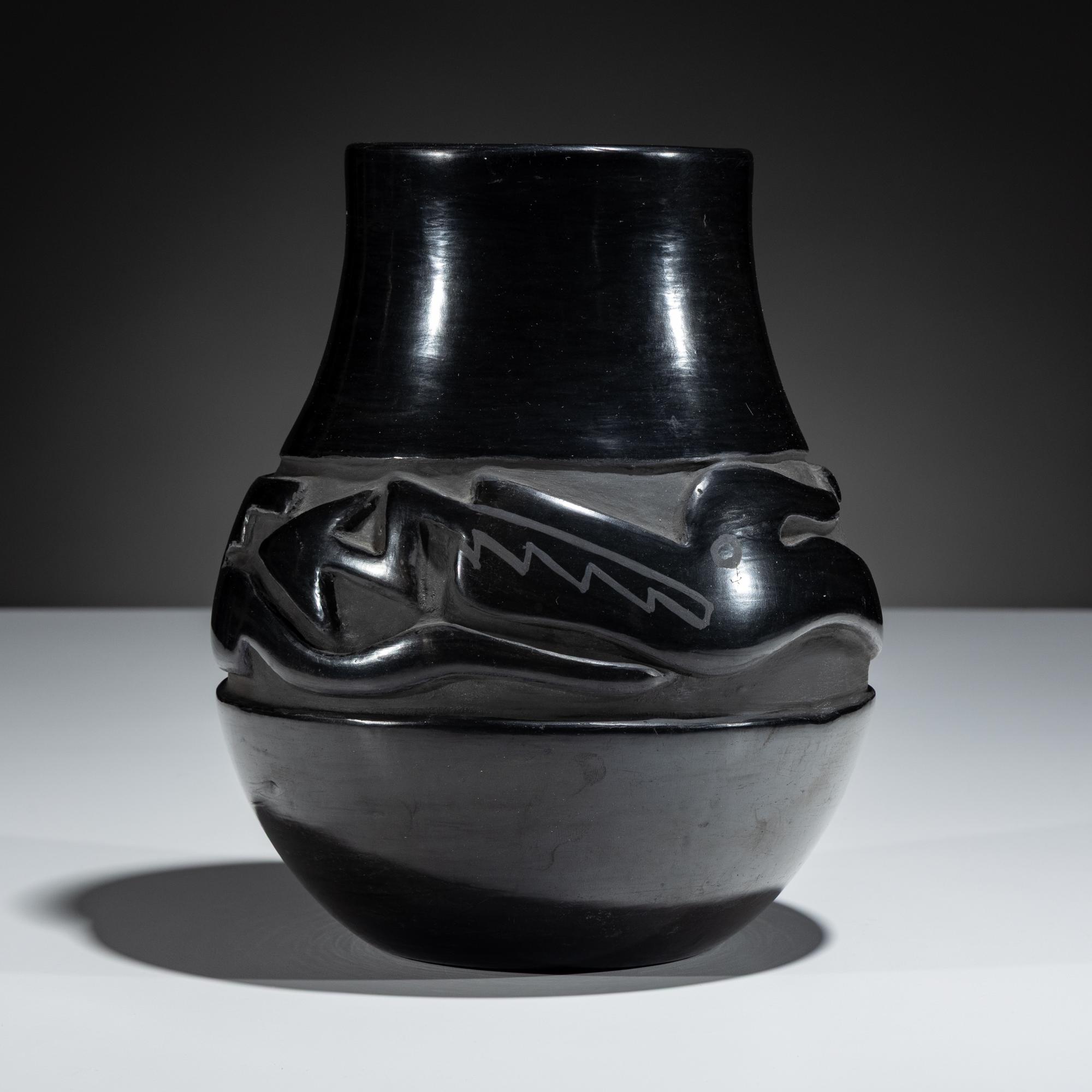 Blackware Pottery Jar