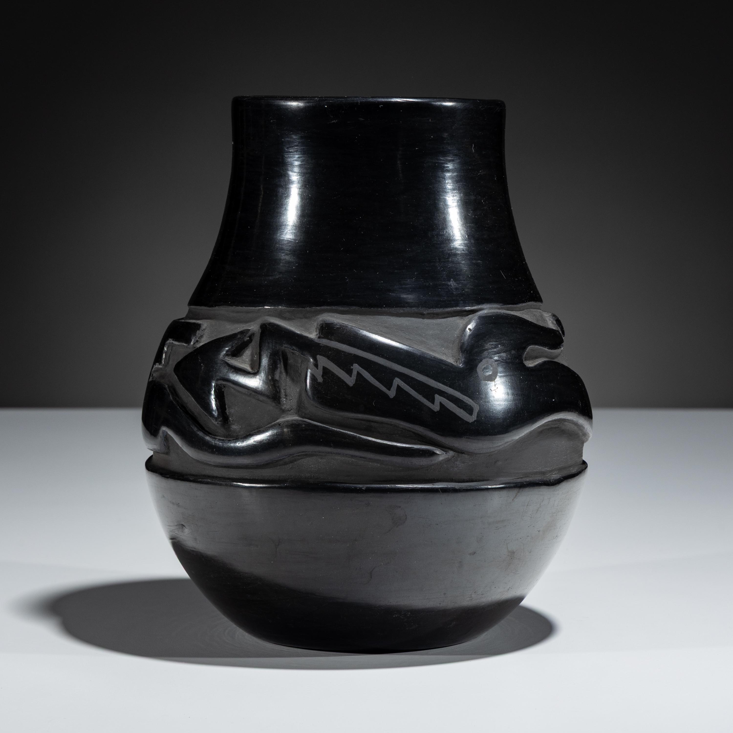 Blackware Pottery Jar