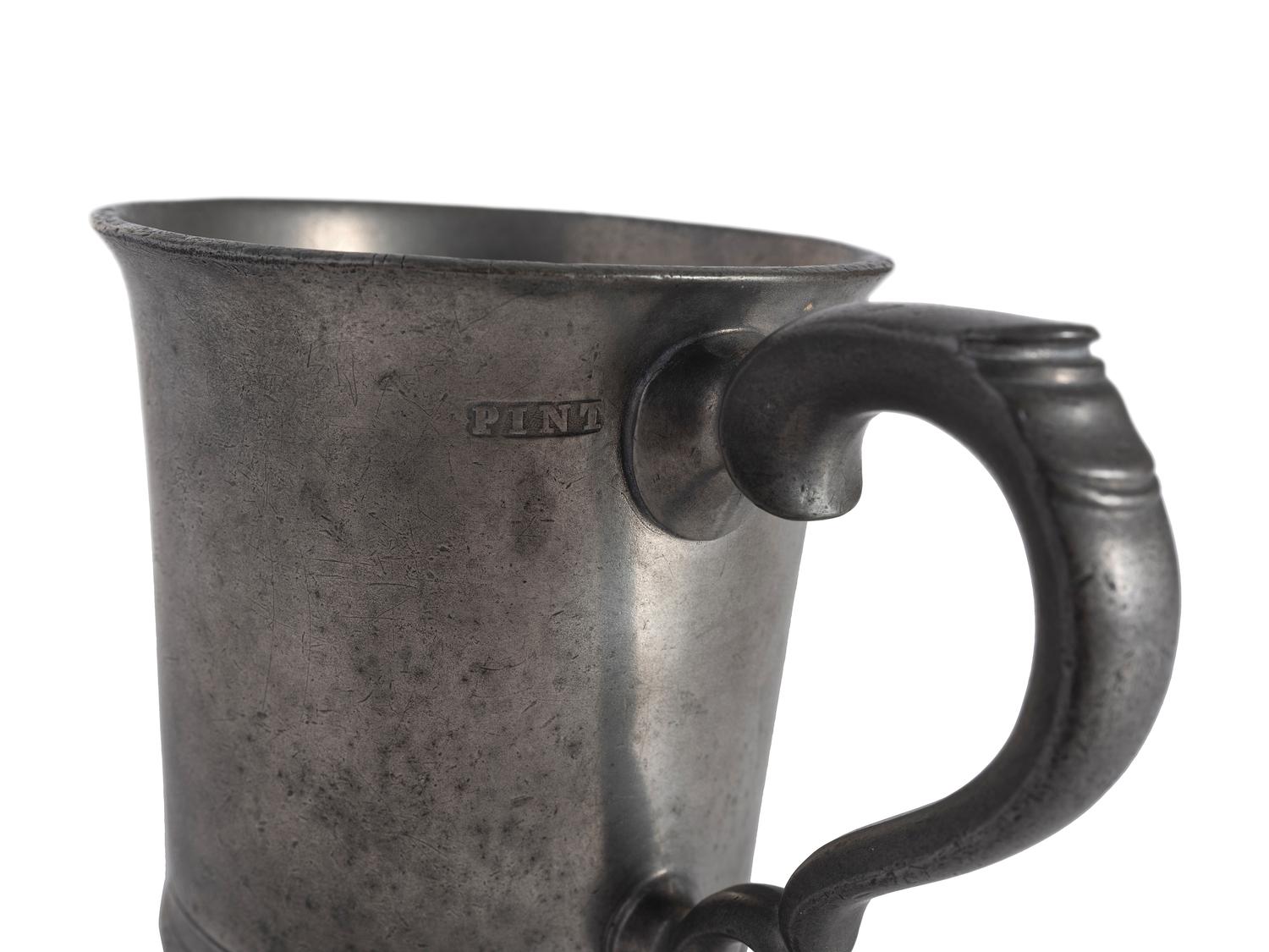 Three English Pewter Table Articles