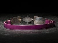 Sterling Silver and Charoite Link Belt Buckle