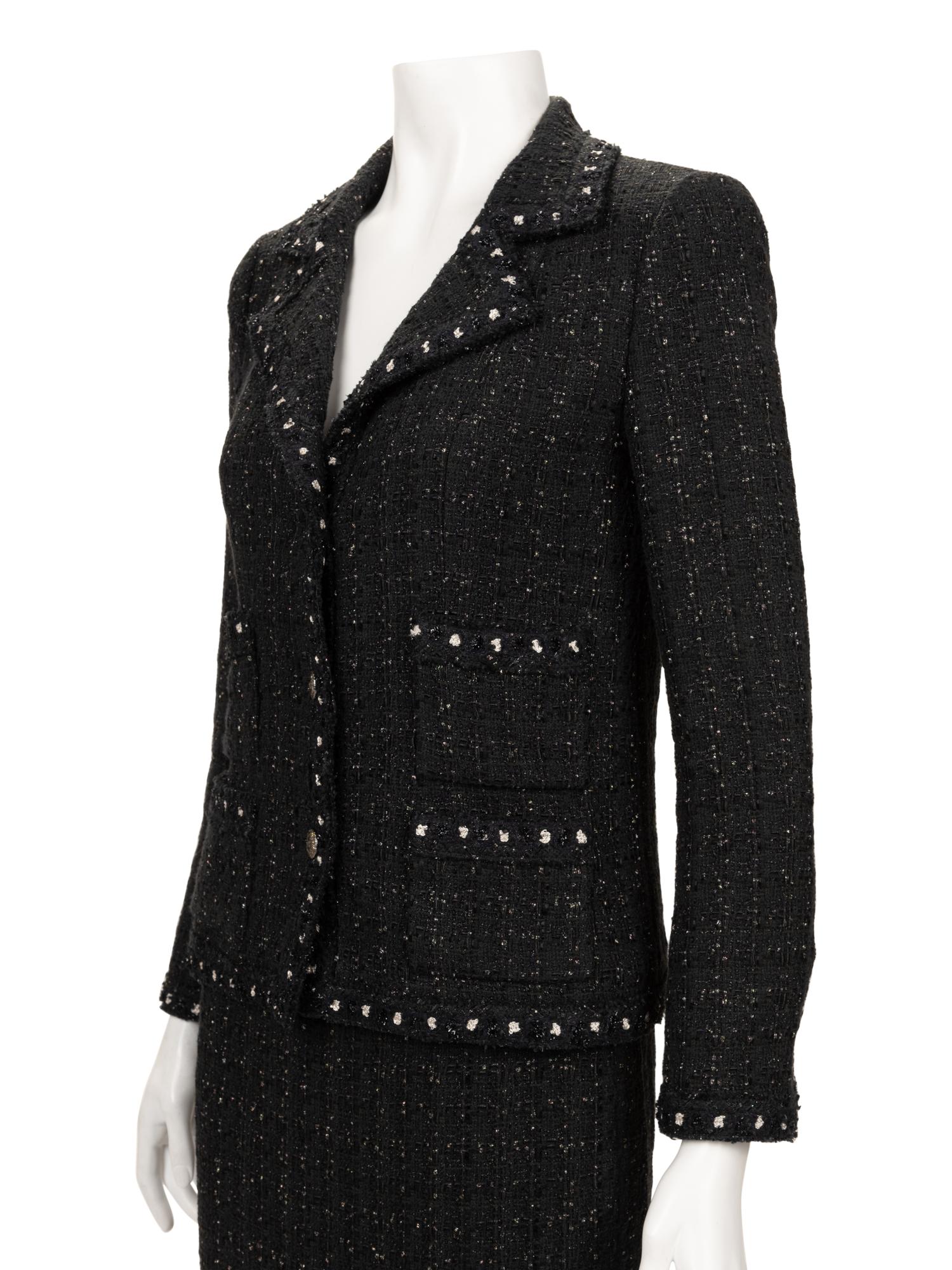 Chanel Embellished Wool Tweed Two-Piece Skirt Suit, Fall 2005