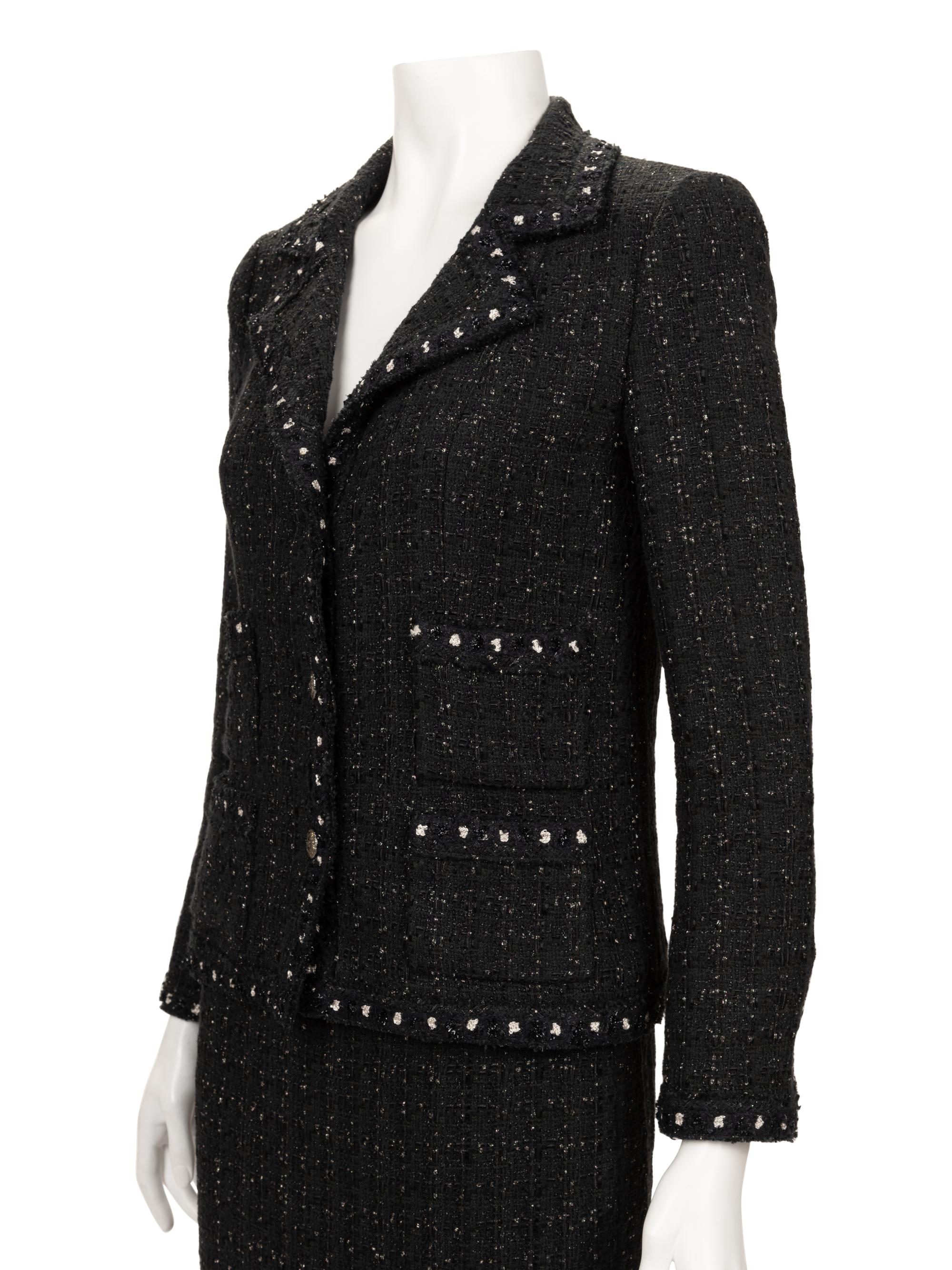 Chanel Embellished Wool Tweed Two-Piece Skirt Suit, Fall 2005