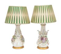A Pair of German Porcelain Vases