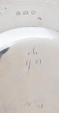 A Set of Twelve George II Silver Dinner Plates Engraved for the Countess of Brandon, County Kilkenny
