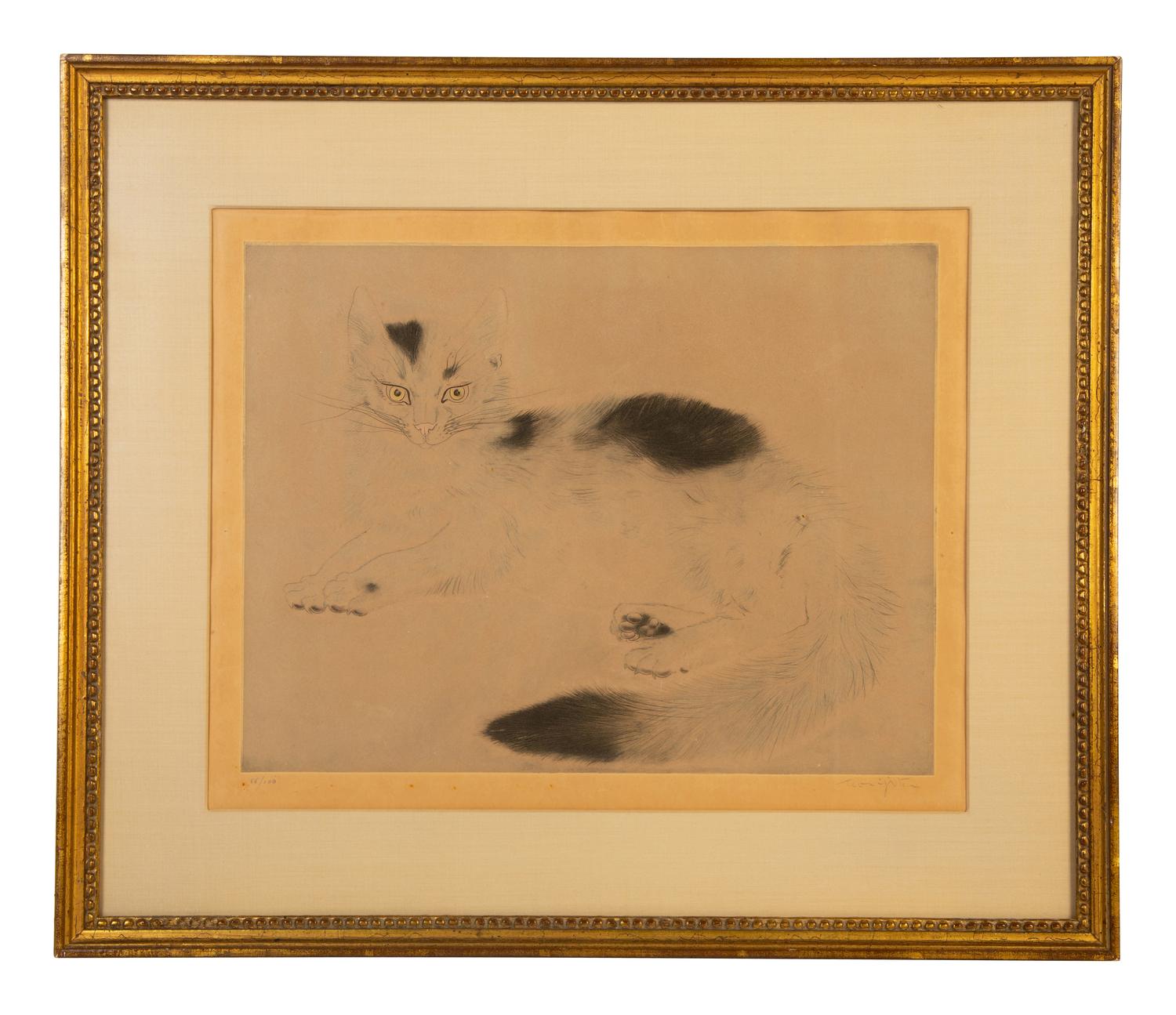 Chat Couché (from Les Chats ) [Buisson, C30.136.G] — Circa 1930