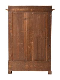 A Biedermeier Figured Birch Cabinet