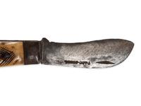 A group of 3 items, incl. Civil War soldier's folk art wood carving from Camp Falmouth, Virginia. 1862.